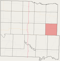 Location in Bates County