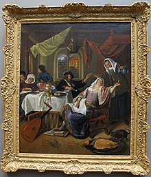 Jan steen, Il capofamiglia dissoluto, 1663-64