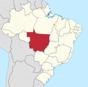 Localização de Mato Grosso no Brasil