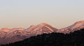 montañas cerca de la localidad de Güzelim, en Tufanbeyli, vista al atardecer