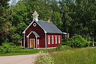 A antiga capela de Fågelsjö, atualmente habitação particular