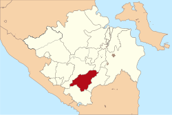 Location in South Sumatra