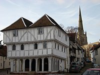 The Guildhall and Stoney Lane, leading to the Parish Church