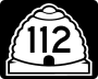 State Route 112 marker