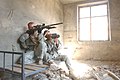 Un equip de franctiradors de l'Exèrcit dels Estats Units prop de Dur Bava, Afganistan, 19 d'octubre de 2006.