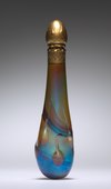 Art Nouveau perfume bottle; circa 1900; glass with gilt metal cover; overall: 13.4 cm (5.3 in); Cleveland Museum of Art (Cleveland, Ohio, USA)