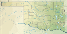 Location of the lake in Oklahoma.