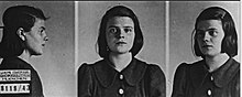 Fotografías de la Gestapo de Sophie Scholl tomadas después de su captura el 18 de febrero de 1943.
