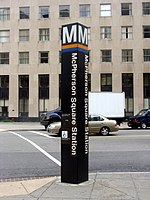 McPherson Square pylon