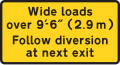 Restrictions apply. No vehicles over width shown