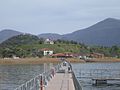 Walkway to Agios Achillios islet