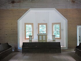 Inside Missionary Baptist Church, sanctuary