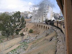 זרקא, צילום מרכבת על מסילת הברזל החיג'אזית