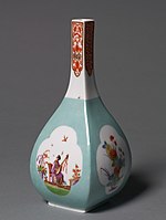 Sake bottle vase, painted by Johann Gregor Herold, 1725