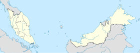 Map showing the location of Bornean Sun Bear Conservation Centre