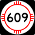 State Road 609 marker