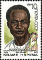 Image 2Kwame Nkrumah, the first president of Ghana and theorist of African socialism, on a Soviet Union commemorative postage stamp (from History of socialism)