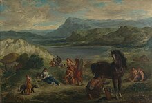 Eugène Delacroix: Ovid iblandt skyterne