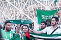 Image 29Saudi football fans cheering for their national football team at the FIFA World Cup (from Culture of Saudi Arabia)