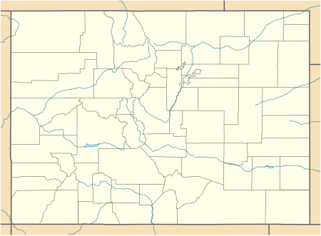 Mapa konturowa Kolorado