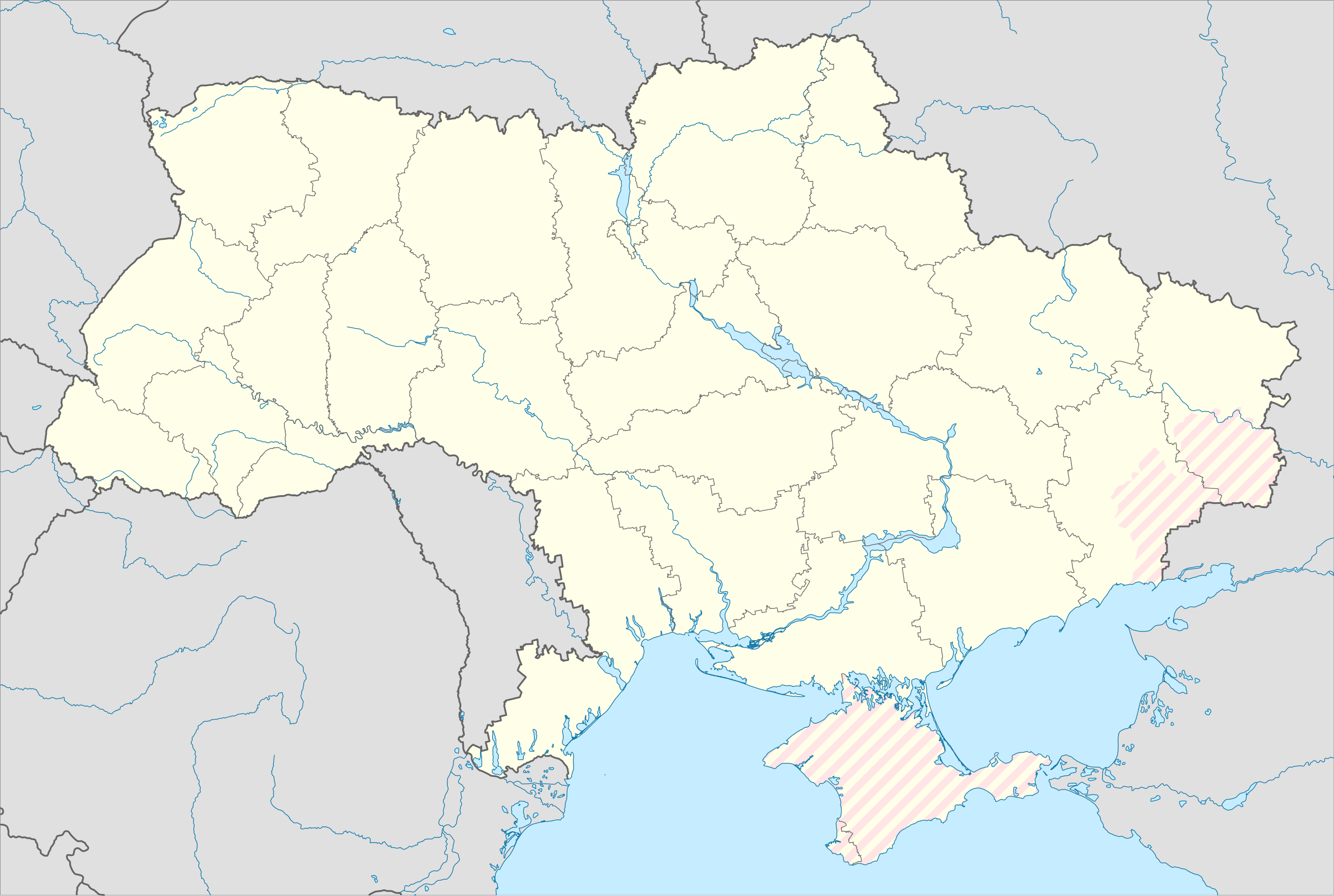 頓涅茨克人民共和國在乌克兰的位置