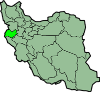 Letak Provinsi Kermanshah di Iran