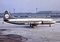 L188C Electra fan KLM op it fleanfjild fan Manchester, 1963