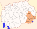 Bölge içindeki belediyeler haritası