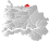 Hornindal markert med rødt på fylkeskartet