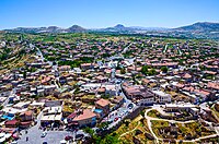 Aerial view of Uçhisar