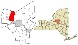 Location in Oneida County and the state of New York.