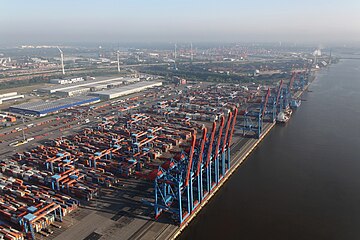 Container port Altenwerder at the Port of Hamburg