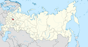 Localisation de Oblast d’Ivanovo