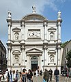 La façade de l'église de San Rocco