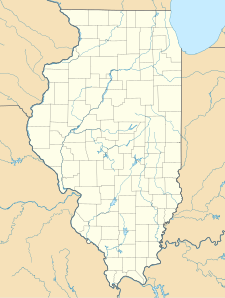 Map showing the location of Pere Marquette State Park