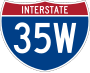 Interstate 35W marker