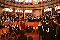 Theatr Sheldonian, Coleg Rhydychen: y tu fewn