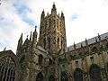 Aerial view of St Mary's church, Saffron Walden, Essex Bell Harry Tower Canterbury Cathedral