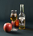 フルーツワインの一例。リンゴの実と果汁から作るシードル（リンゴ酒）