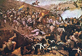 Bitva u Boyacá na malbě venezuelského malíře Martína Tovara y Tovar z roku 1890