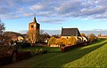 Zicht op de kerk van Gendt: de Hervormde Kerk aan de Waaldijk