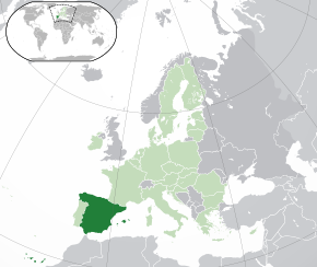 Poloha Španělska