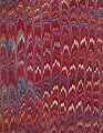 Image 39Marbled book board from a book published in London in 1872 (from Bookbinding)