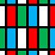 RGBG , RGBW ペンタイル配列 RGBGは、赤2個、緑4個、青2個、RGBWは、赤2個、緑2個、青2個、白2個のそれぞれ8つのサブピクセルで、1つのフルカラー正方形のユニットを構成するが、縦または横方向に2つのフルカラー長方形となることから、仕様上では1ユニットで2×2ピクセルとされる。