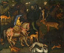 La visión de San Eustaquio, de Pisanello (ca. 1436).