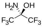 An unusual example of an isolable, acyclic hemiaminal: the adduct of ammonia and hexafluoroacetone