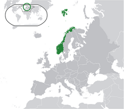 Location of Norway