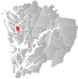 Åsane within Hordaland