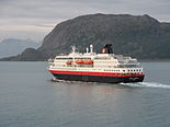 A linha marítima Hurtigruten, entre Bergen e Kirkenes