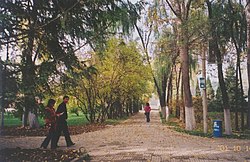 Frå Folkets Park i Xining.